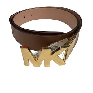 Michael Kors Tan Belt with Gold Buckle